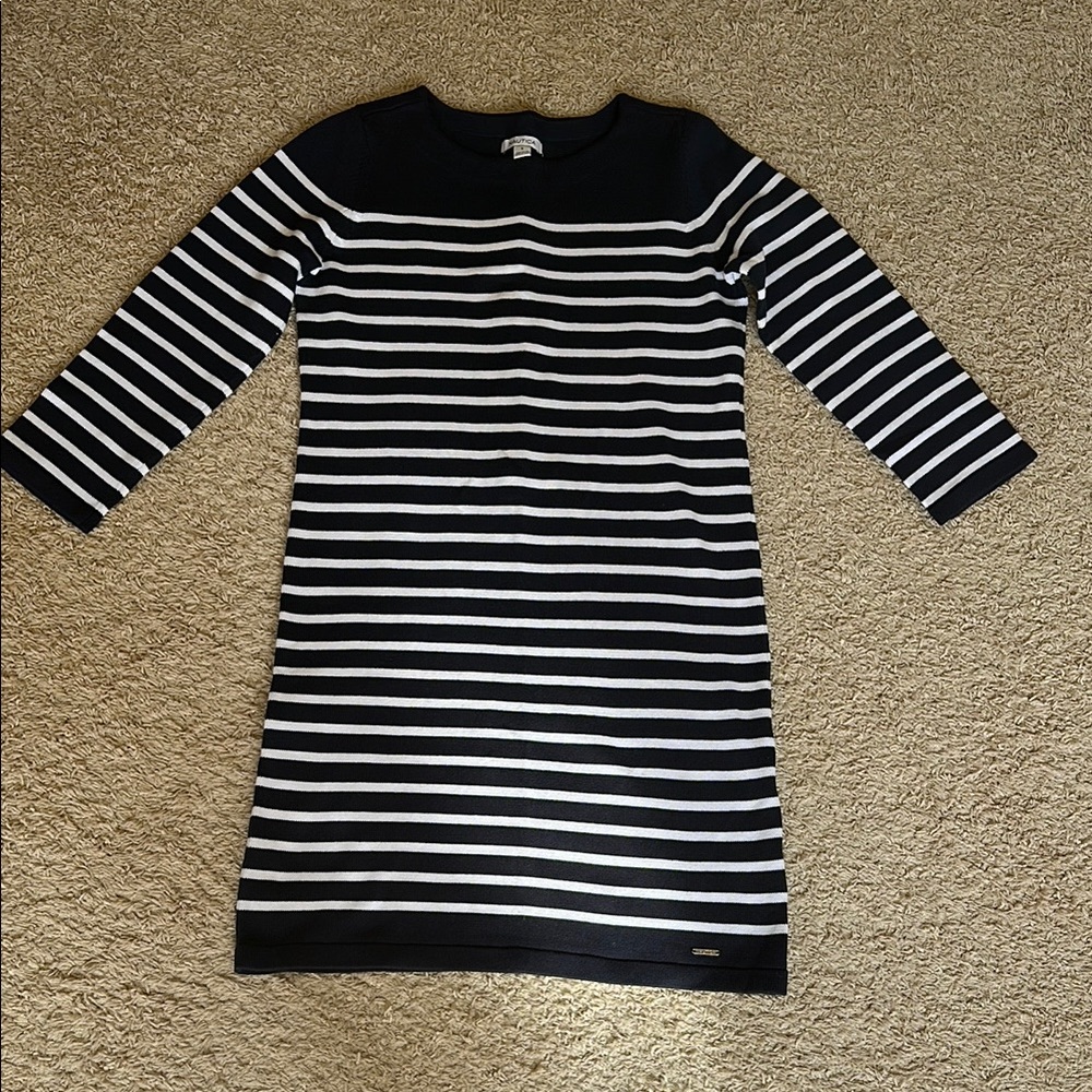 Nautica 100% cotton sweater dress